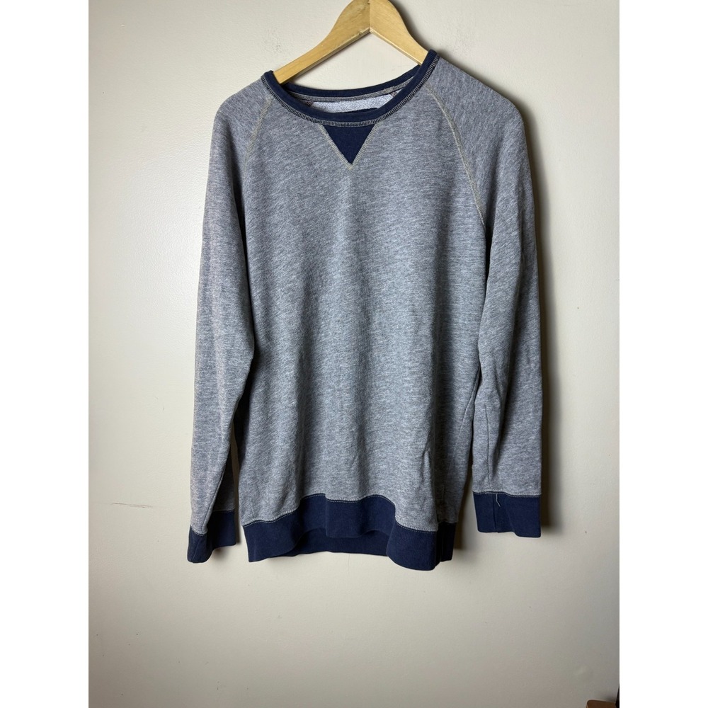 American Eagle Outfitters Knit Sweater Mens L Tall Gray Comfort Crewneck